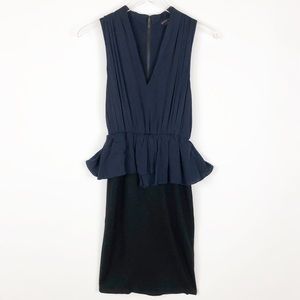 Alice & Olivia Employed Color block Peplum Dress